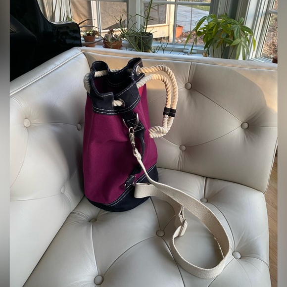 L.L. Bean Handbags - Rare Vintage 90s L.L. Bean Rope Barrel Boat & Tote | Made in USA 🇺🇸